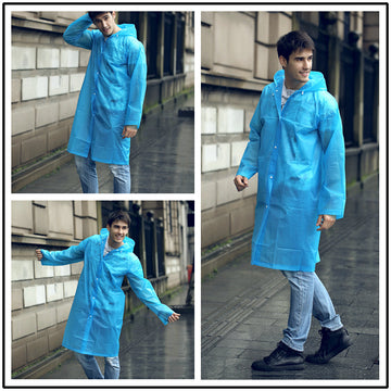 Raincoat Outdoor Transparent Windproof Rain Coat New Rainwear 7 Colors - Image 2