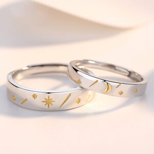 S925 Sterling Silver Men and Women Solar Rings