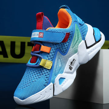 Children's Flying Knit Sneakers, Boys' Casual Sneakers - Image 2
