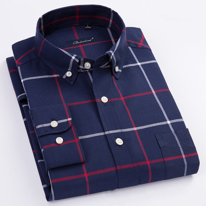 Oxford Shirt Men's Long-Sleeved Shirt - Image 5