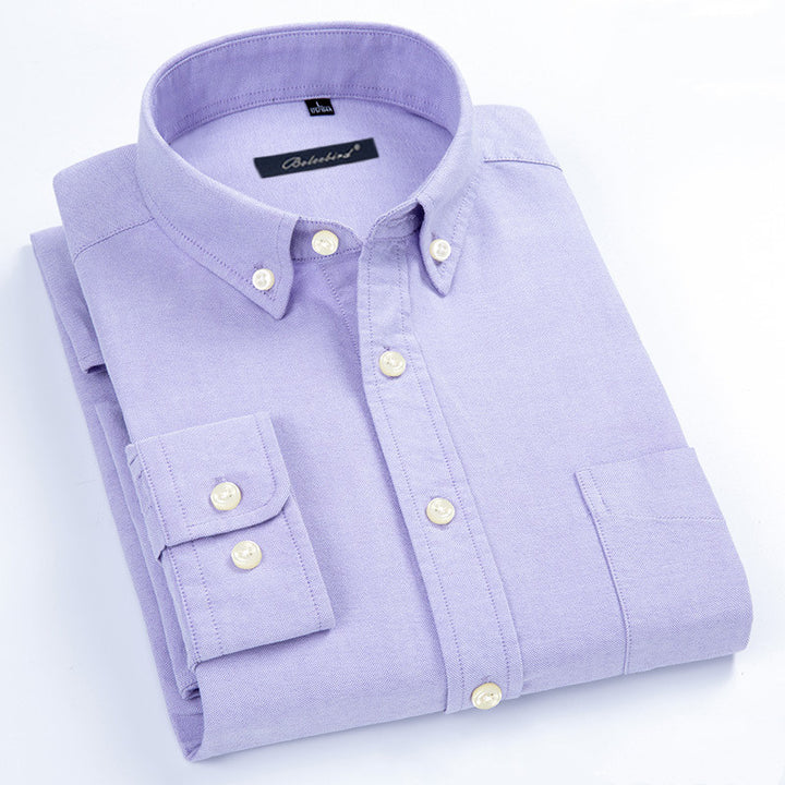 Oxford Shirt Men's Long-Sleeved Shirt - Image 3