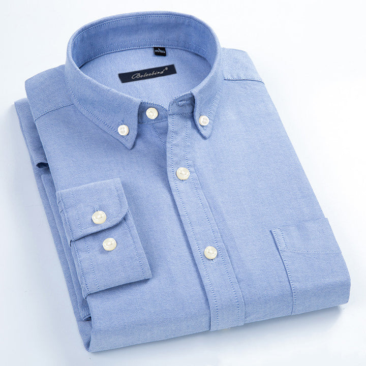 Oxford Shirt Men's Long-Sleeved Shirt - Image 4