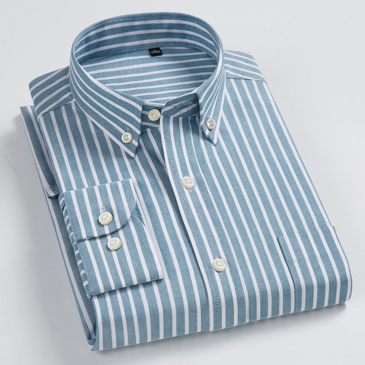 Oxford Shirt Men's Long-Sleeved Shirt - Image 6