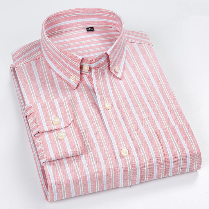 Oxford Shirt Men's Long-Sleeved Shirt - Image 7