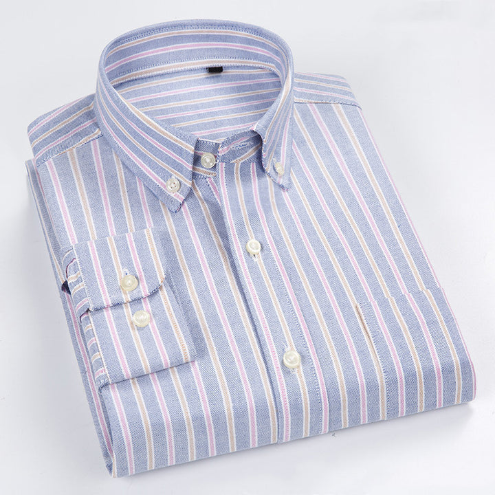 Oxford Shirt Men's Long-Sleeved Shirt - Image 8