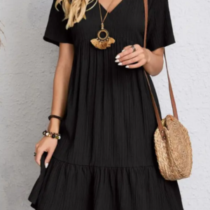 Women's Loose Casual Short-sleeved Corset Dress